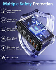600W GaN3 8 Ports Fast Charging Station USB&Type-C for iPhone, Laptops, MacBook V201-GAN0600BL8AU