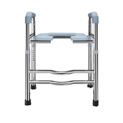 Upgrade 64-74cm Raised Toilet Seat Riser w/ Arms For Elderly Handicap Bathroom V201-GBA6474SI8AU