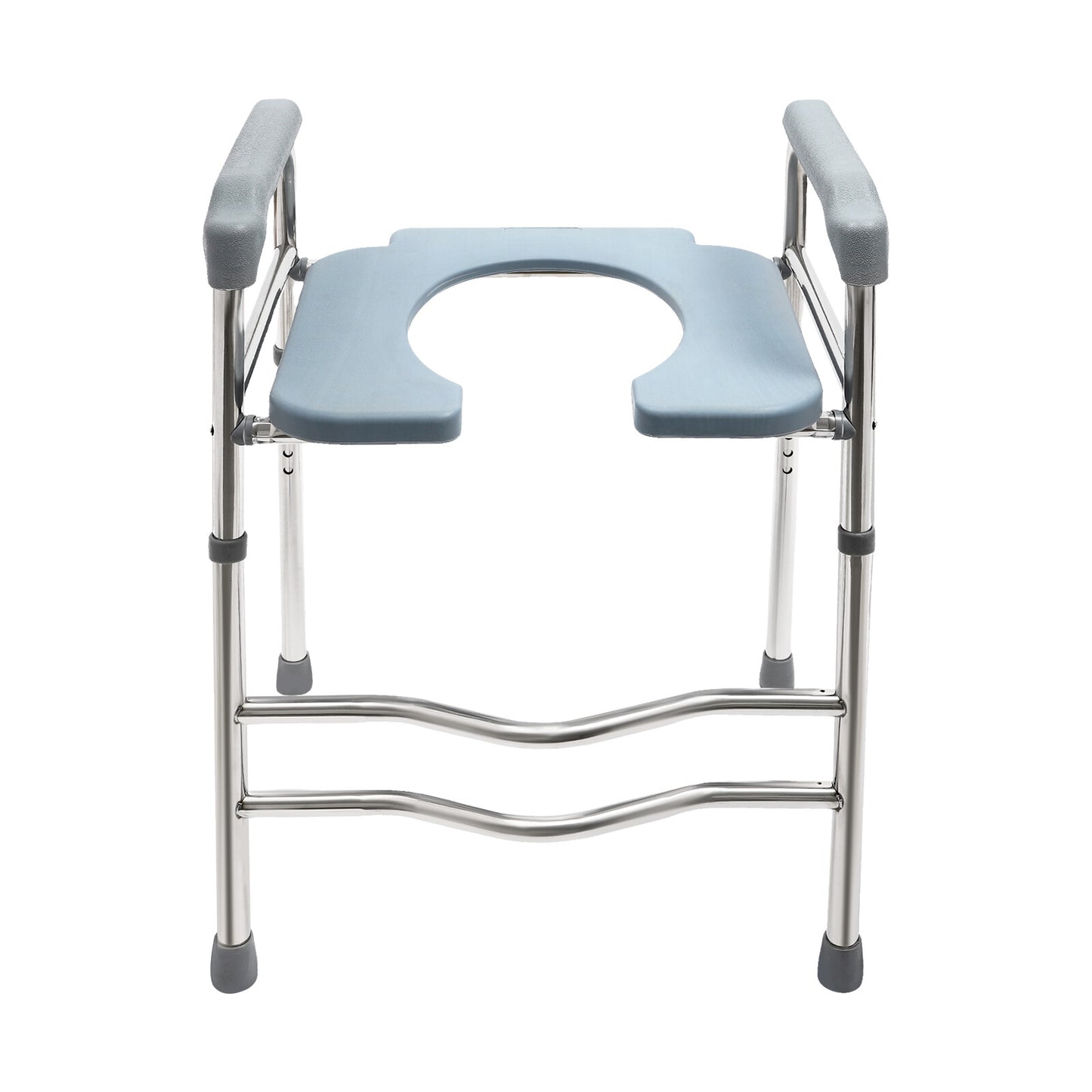 Upgrade 64-74cm Raised Toilet Seat Riser w/ Arms For Elderly Handicap Bathroom V201-GBA6474SI8AU