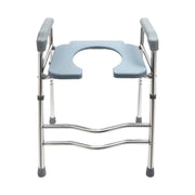 Upgrade 64-74cm Raised Toilet Seat Riser w/ Arms For Elderly Handicap Bathroom V201-GBA6474SI8AU