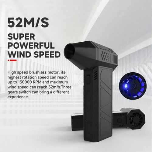 130000 RPM Powered Mini Jet Fan Dry Fan Mini Blower Turbo Fan Multifunctional V201-GFJ5000BL8AU