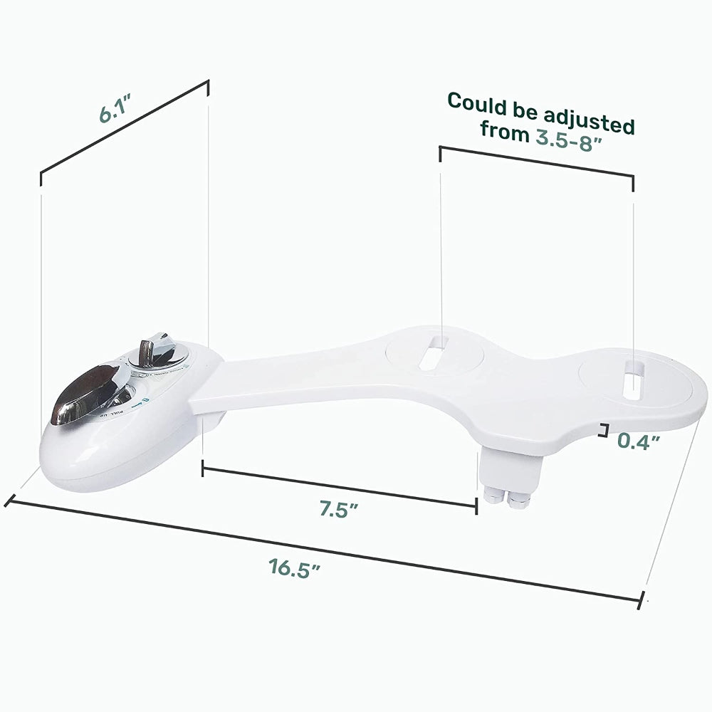 Toilet Bidet Seat Spray Hygiene Water Wash Clean Sanitation Bathroom Attachment V201-HB01WH-AU