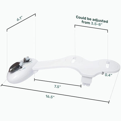 Toilet Bidet Seat Spray Hygiene Water Wash Clean Sanitation Bathroom Attachment V201-HB01WH-AU