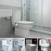 Toilet Bidet Seat Dual Nozzles Bidet Non Electric Toilet Water Sprayer Bathroom V201-HB02BL-AU-2M
