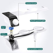 Toilet Bidet Seat Dual Nozzles Bidet Non Electric Toilet Water Sprayer Bathroom V201-HB02BL-AU-2M