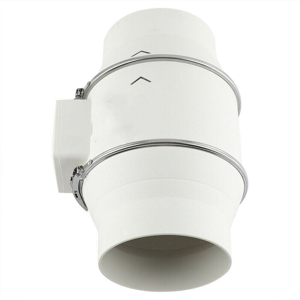 4'' Extractor Fan Duct Hydroponic Inline Exhaust Vent Industrial V201-HBZ0110WH8AU