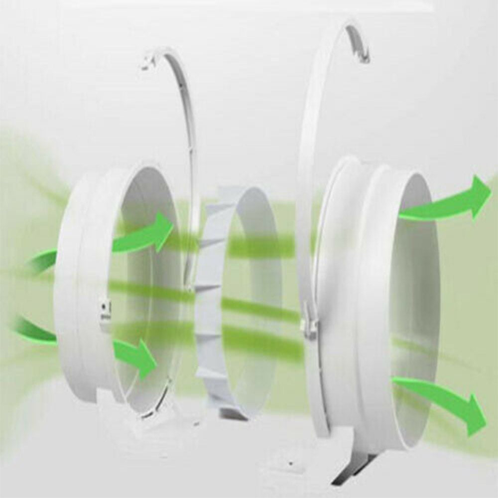 6'' Extractor Fan Duct Hydroponic Inline Exhaust Vent Industrial V201-HBZ0111WH8AU
