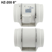 8" Inch Silent Extractor Fan Duct Hydroponic Inline Exhaust Vent Industrial V201-HBZ0112WH8AU