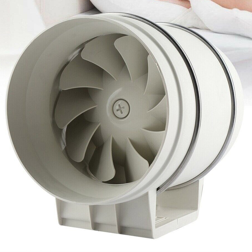 8" Inch Silent Extractor Fan Duct Hydroponic Inline Exhaust Vent Industrial V201-HBZ0112WH8AU