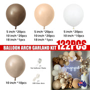 122X Coffee Balloon Arch Garland Kit Set Baby Shower Wedding Birthday Party Decor V201-HBZ0122CO8AU