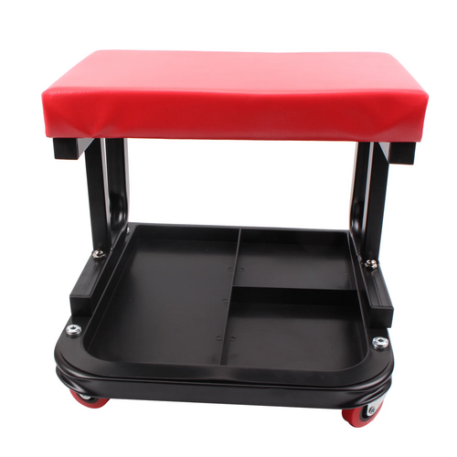 Padded Rolling Creeper Garage Mechanics Roller Seat Stool Chair with Tool Tray V201-HBZ0500RE8AU