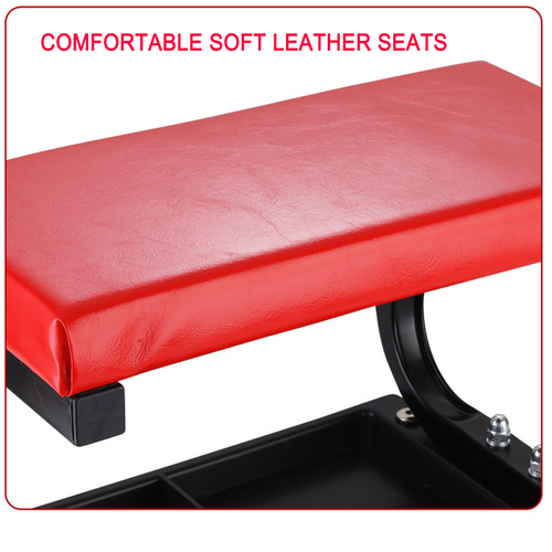 Padded Rolling Creeper Garage Mechanics Roller Seat Stool Chair with Tool Tray V201-HBZ0500RE8AU