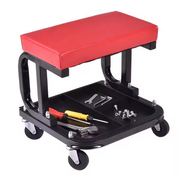 Padded Rolling Creeper Garage Mechanics Roller Seat Stool Chair with Tool Tray V201-HBZ0500RE8AU