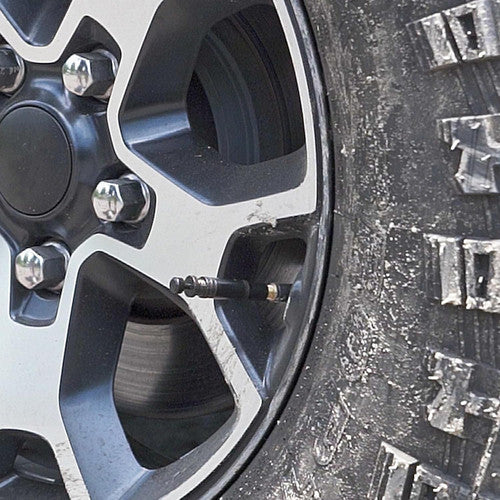 Adjustable Auto-Stop Tire Deflator Valve Kit 10-30 PSI 4PCS Screw-on for Offroad V201-HBZ1030BL8AU