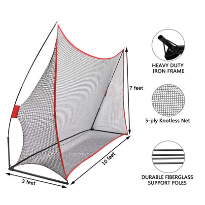 3M Huge Golf Practice Net Portable Hitting Swing Training Net Outdoor +Carry Bag V201-HBZ1073BL8AU