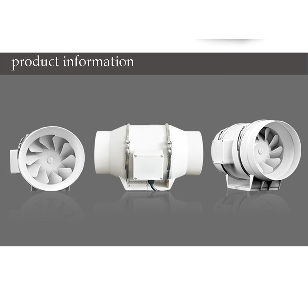8inch Extractor Fan Duct Hydroponic Inline Exhaust Vent Industrial V201-HBZ1112WH8AU