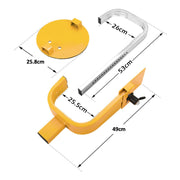 Heavy Duty Wheel Defender Lock Clamp Tyre Lock 13" 14" 15" Car Caravan Trailer V201-HBZ1114YL8AU