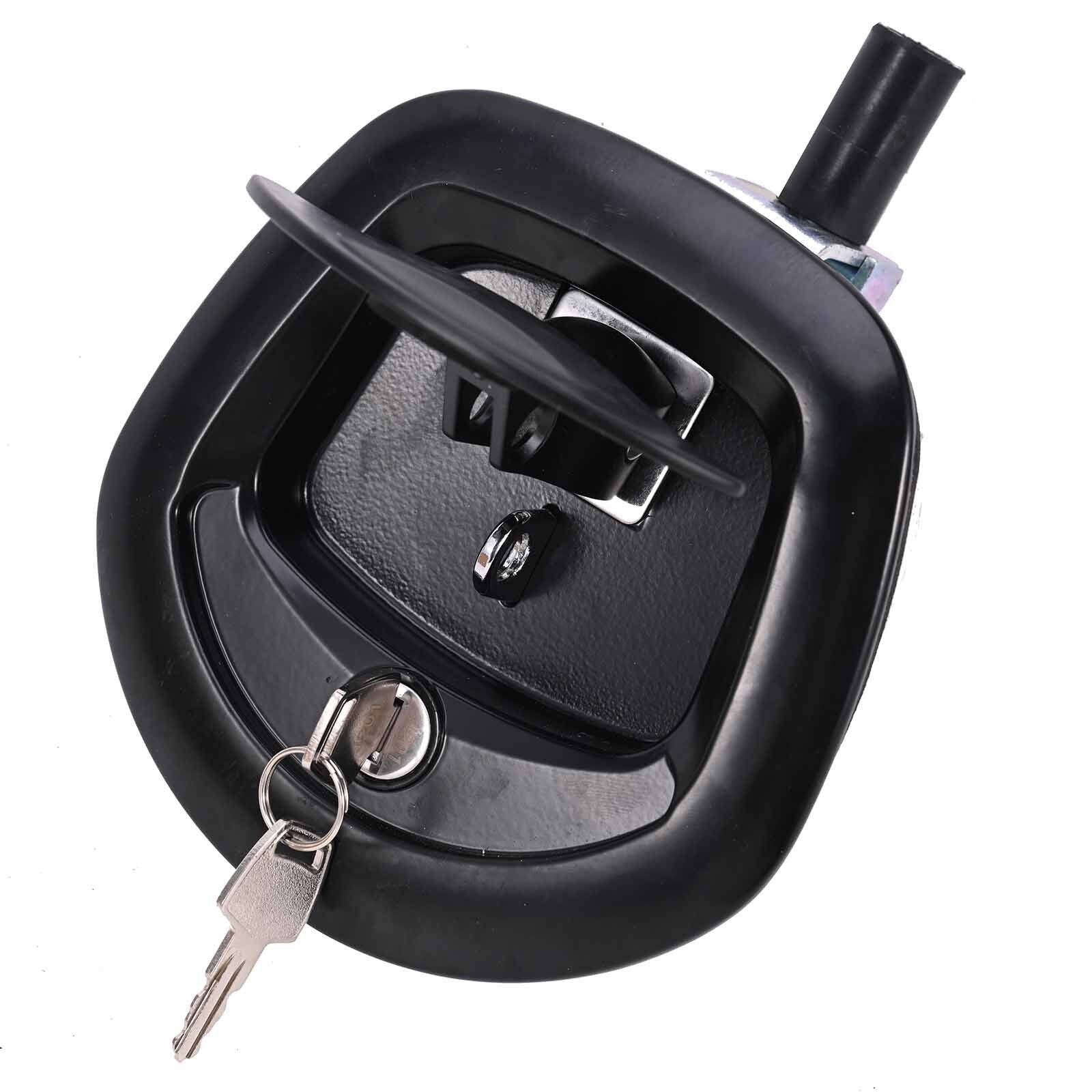 Black Power Operated Central Locking Handle Whale Tail Lock Recessed Folding 12V V201-HBZ1390BL8AU