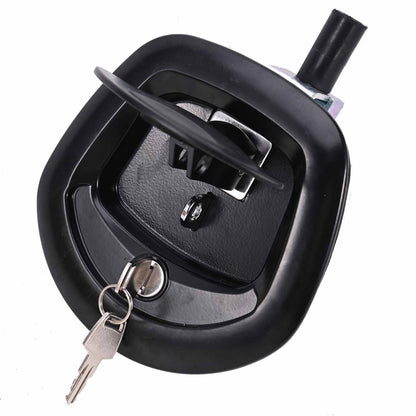 Black Power Operated Central Locking Handle Whale Tail Lock Recessed Folding 12V V201-HBZ1390BL8AU