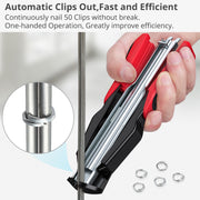 Hog Ring Gun C Clip Auto Feed Nailer Pliers+2500pcs Galvanised Steel Hogring Set V201-HBZ2500RE8AU