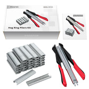 Hog Ring Gun C Clip Auto Feed Nailer Pliers+2500pcs Galvanised Steel Hogring Set V201-HBZ2500RE8AU