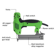 Electric nail Gun Straight Nail Nailer Framing Heavy Duty Woodworking nail Gun V201-HBZ4000SI8AU