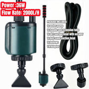 Electric Aquarium Vacuum Cleaner – 2000L/H 36W Siphon Pump for Water Change AU