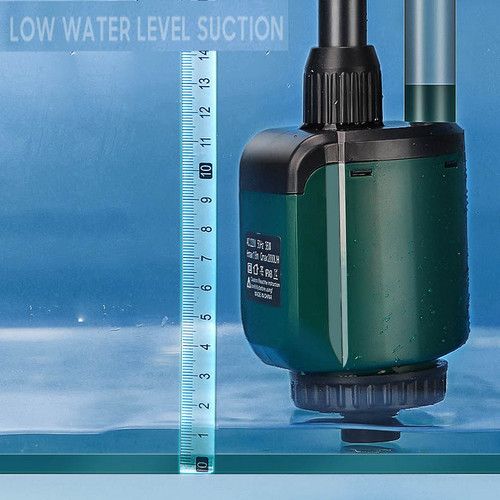 Electric Aquarium Vacuum Cleaner – 2000L/H 36W Siphon Pump for Water Change AU