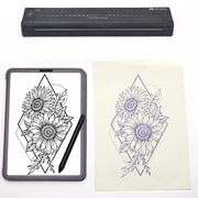 Wireless Tattoo Transfer Printer Portable Machine Clear Transfer Stencil Printer Black V201-HLWS009-BLACK