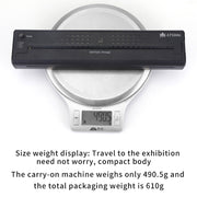 Wireless Tattoo Transfer Printer Portable Machine Clear Transfer Stencil Printer Black V201-HLWS009-BLACK