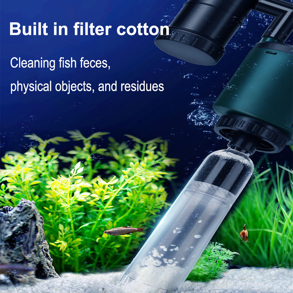 2000L/H 36W Aquarium Tool Electric Fish Tank Pump Water Changer Sand Washer AU V201-HLYG002-BLACK