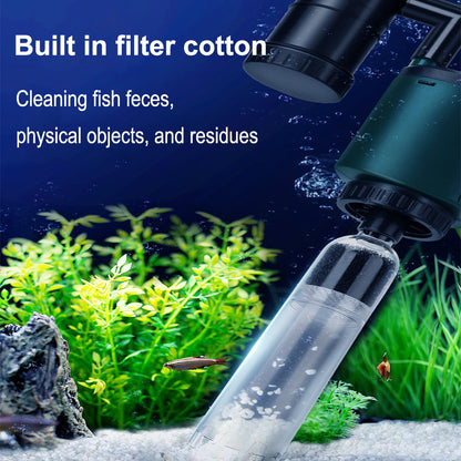2000L/H 36W Aquarium Tool Electric Fish Tank Pump Water Changer Sand Washer AU V201-HLYG002-BLACK