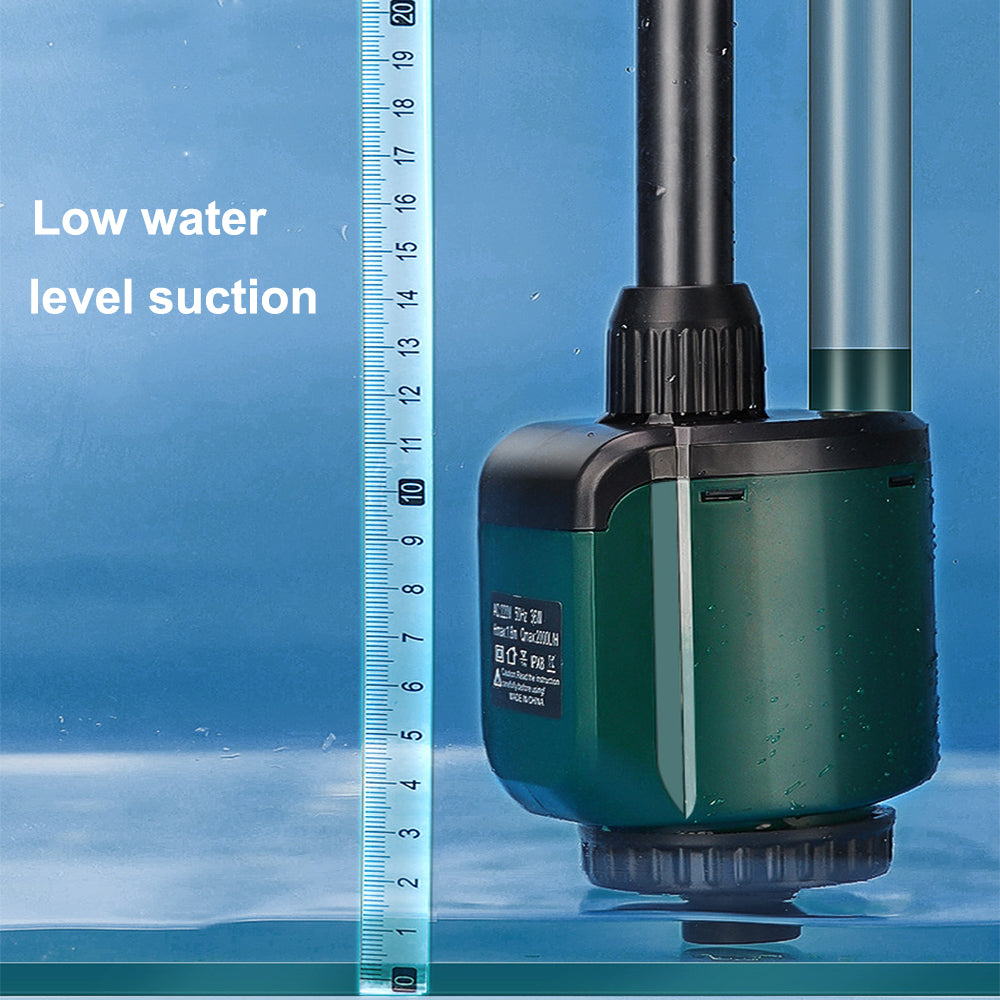 2000L/H 36W Aquarium Tool Electric Fish Tank Pump Water Changer Sand Washer AU V201-HLYG002-BLACK