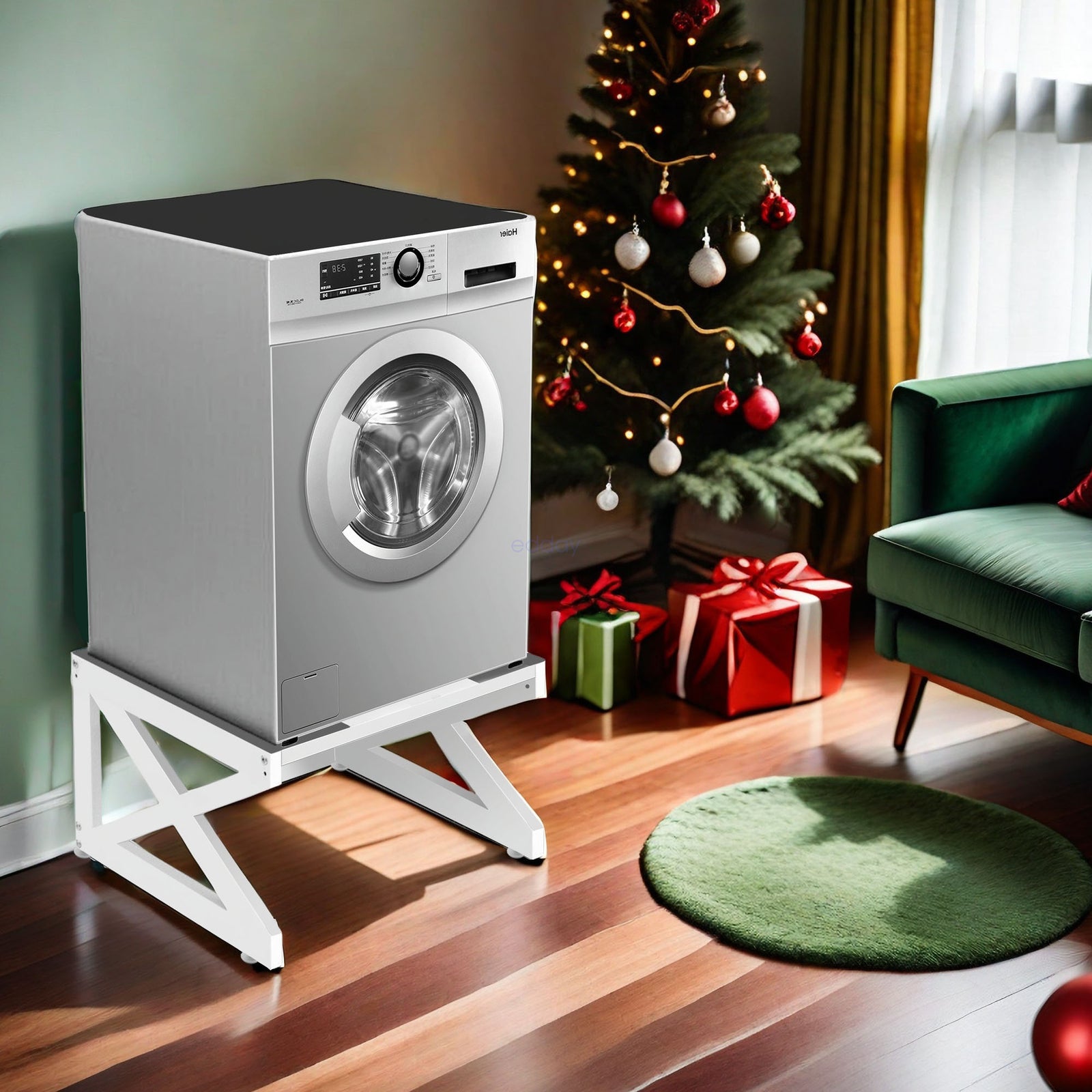 Washing Machine Pedestal Raiser Laundry Dryer Stand Base Holder 120kg Anti Slip V201-HOLD6043WH8AU