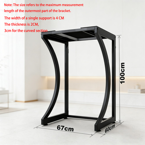 ORIGINAL Dryer Stand Maxi: Portable Dryer Rack Heavy Duty Steel Capacity Black for Washer/Dryer/Mini Fridge V201-HOLD6079BL8AU