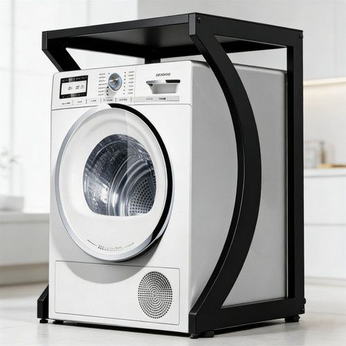 ORIGINAL Dryer Stand Maxi: Portable Dryer Rack Heavy Duty Steel Capacity Black for Washer/Dryer/Mini Fridge V201-HOLD6079BL8AU