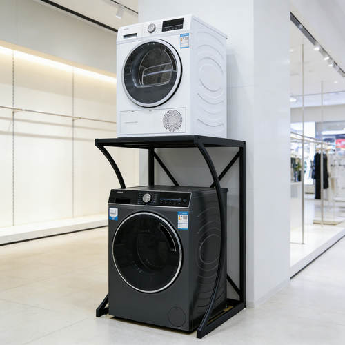 ORIGINAL Dryer Stand Maxi: Portable Dryer Rack Heavy Duty Steel Capacity Black for Washer/Dryer/Mini Fridge V201-HOLD6079BL8AU