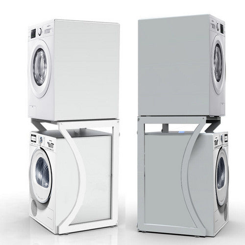 ORIGINAL Dryer Stand Maxi: Portable Dryer Rack Heavy Duty Steel Capacity white for Washer/Dryer/Mini Fridge V201-HOLD6079WH8AU
