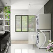 ORIGINAL Dryer Stand Maxi: Portable Dryer Rack Heavy Duty Steel Capacity white for Washer/Dryer/Mini Fridge V201-HOLD6079WH8AU