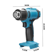 2000W Electric Hot Air Heat Gun with Nozzles Cordless Handheld For Makita 18V AU V201-HOT0036BU8AU2