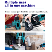 2000W Electric Hot Air Heat Gun with Nozzles Cordless Handheld For Makita 18V AU V201-HOT0036BU8AU2