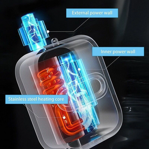 Mini Electric Instant Tankless Hot Water Heater Under Sink Shower Water System V201-HS001WH-AU