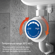 Mini Electric Instant Tankless Hot Water Heater Under Sink Shower Water System V201-HS001WH-AU