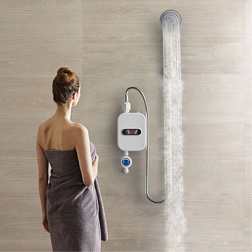 Mini Electric Instant Tankless Hot Water Heater Under Sink Shower Water System V201-HS001WH-AU