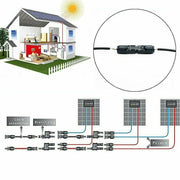 10 Pairs Solar Panel Connectors 30A Line Plug Socket Male & Female IP67 PV Cable V201-JJ100646