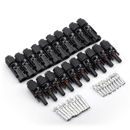 10 Pairs Solar Panel Connectors 30A Line Plug Socket Male & Female IP67 PV Cable V201-JJ100646