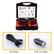 2X 7Pin LED Magnetic Wireless Trailer-TailLight Kit For Trailer Truck Automotive V201-LED-RY--C-AU