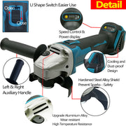 125mm Brushless Angle Grinder Cutting Machine Polisher For Makita 18V Battery V201-LI0125BU8AU