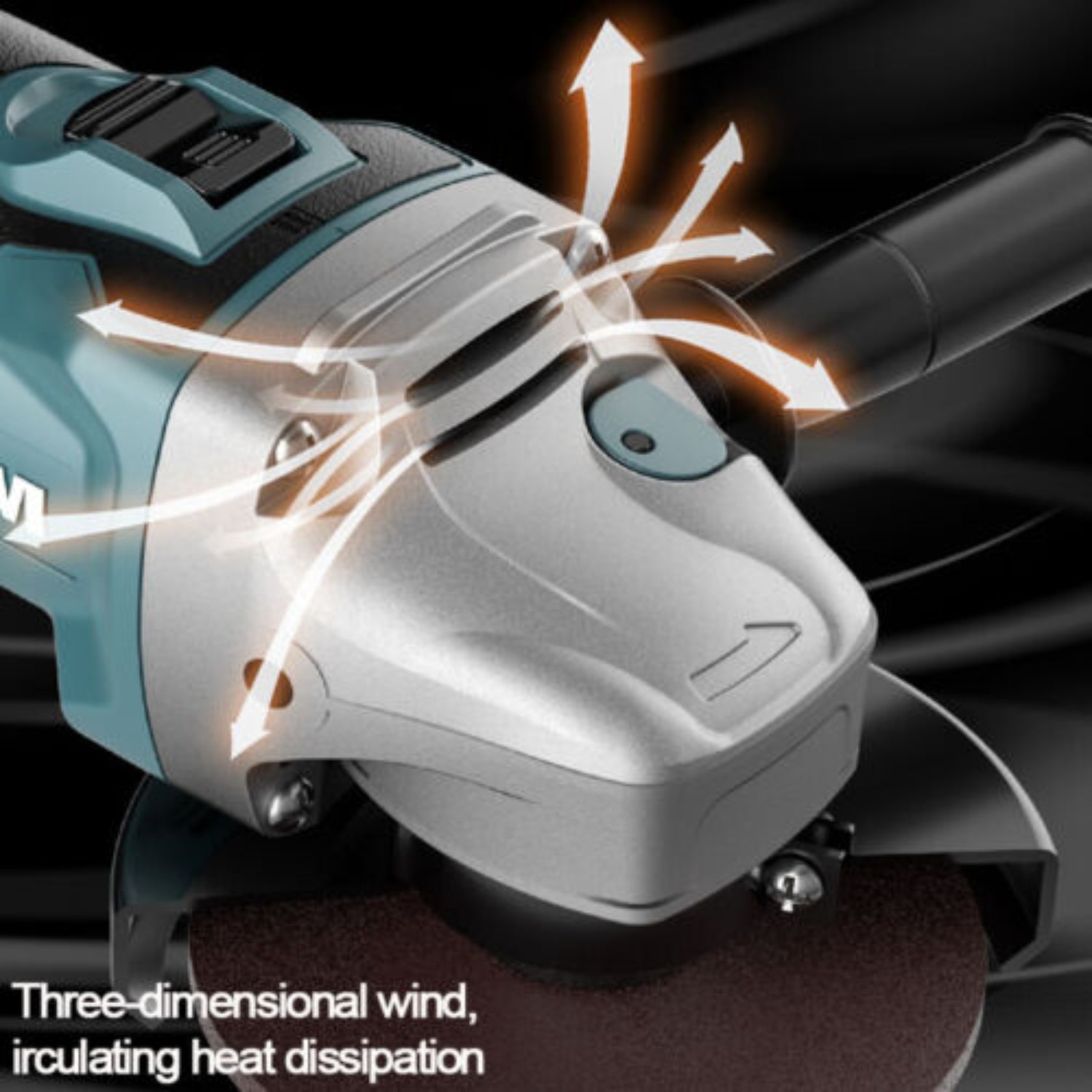 Brushless Cordless Angle Grinder With 2x Li-ion Battery Charger 125mm Combo Kit V201-LI0125BU8AU2