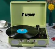 Record Player Vinyl Turntable Bluetooth Speakers Retro Briefcase USB (Turquoise) V201-LPU0001GR8AU